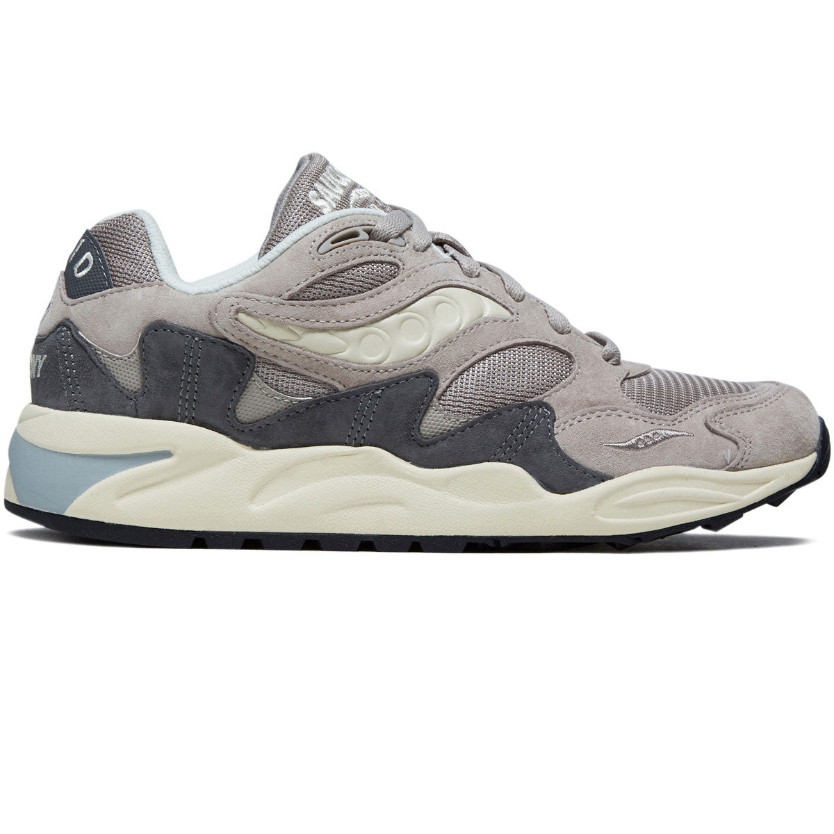 Saucony Grid Shadow 2 Shoes - Grey/Cream image 1