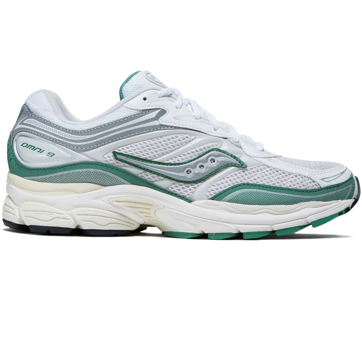 Saucony Progrid Omni 9 Shoes - Ivory/Green image 1