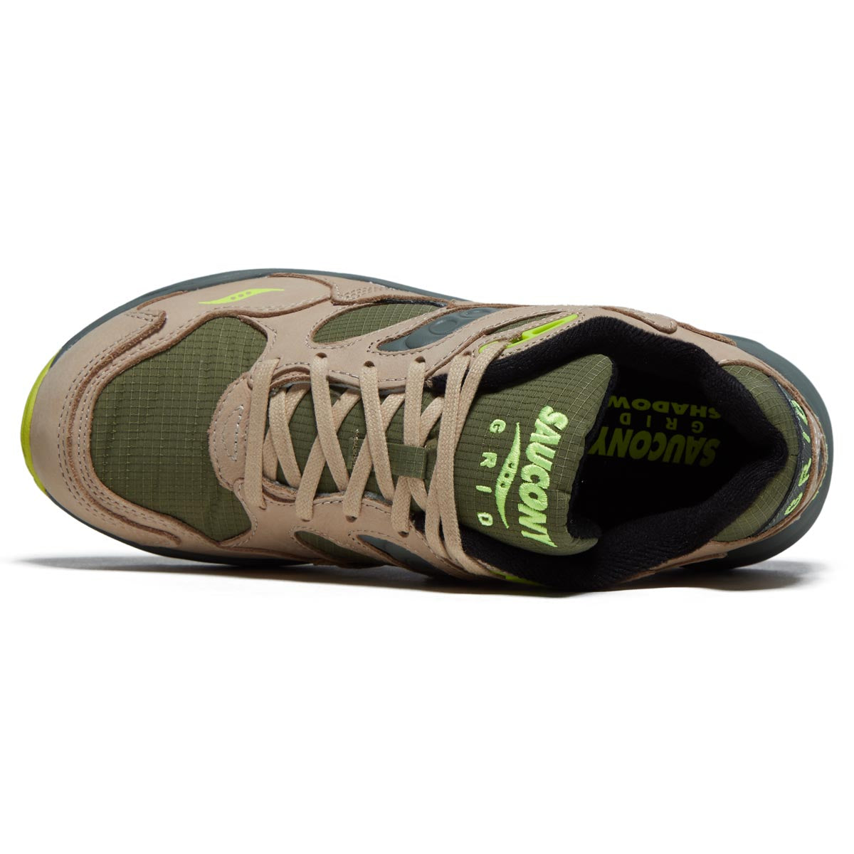 Saucony Grid Shadow 2 Shoes - Avocado/Beige image 3