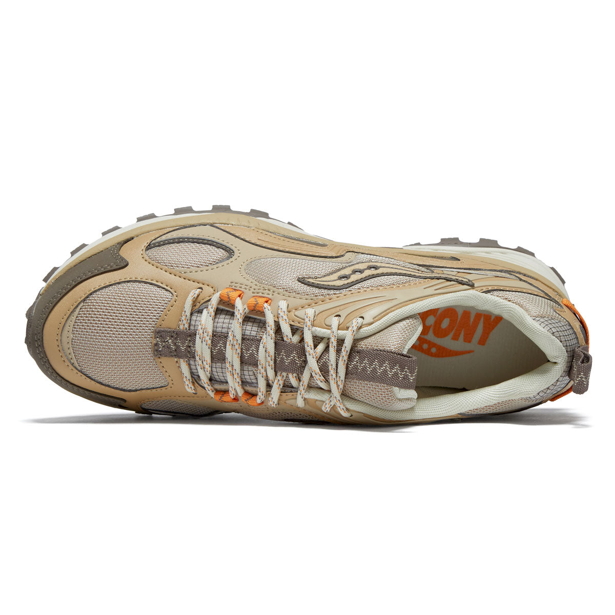 Saucony Grid Aura X Shoes - Whey/Orange image 3