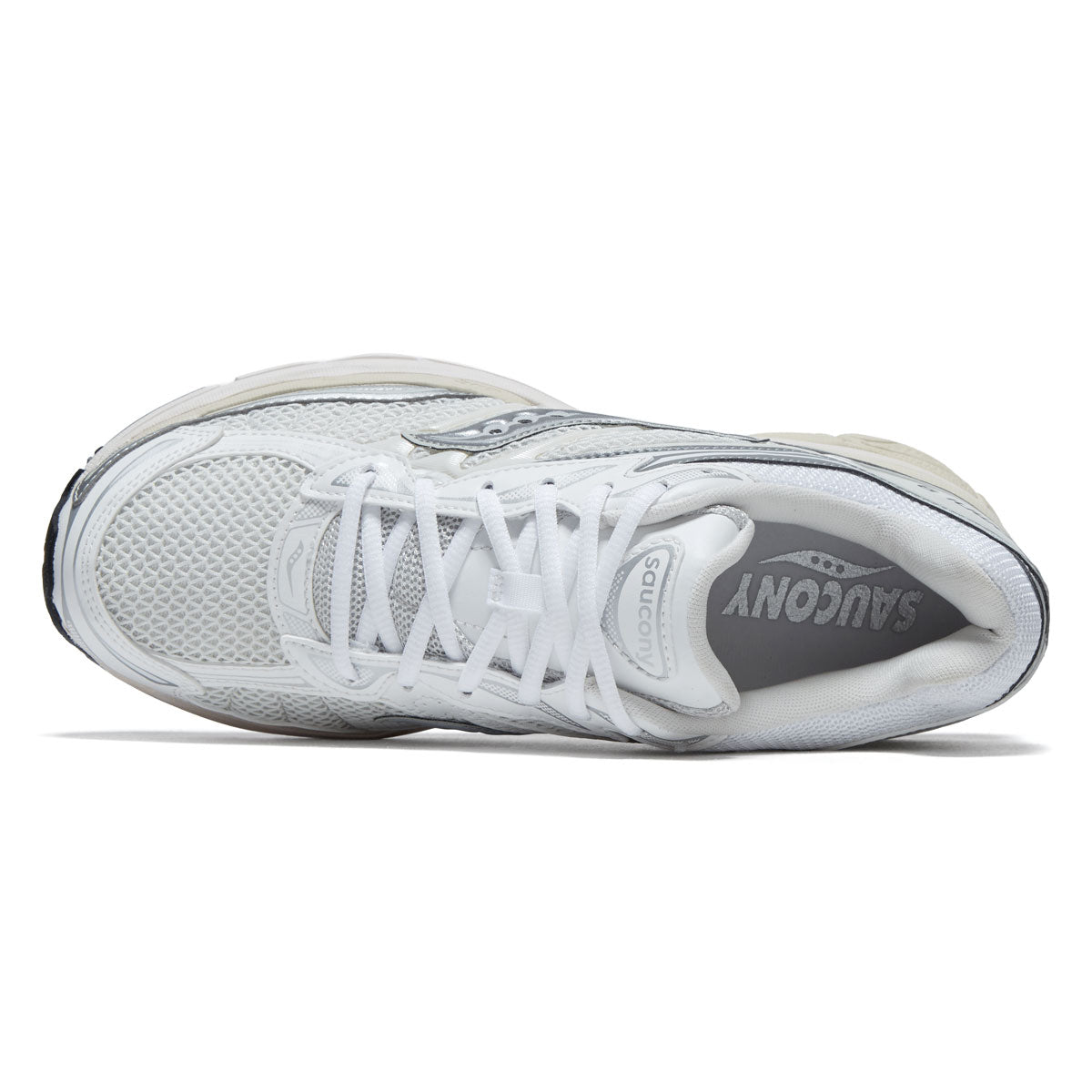Saucony Progrid Omni 9 Shoes - White/Silver image 3