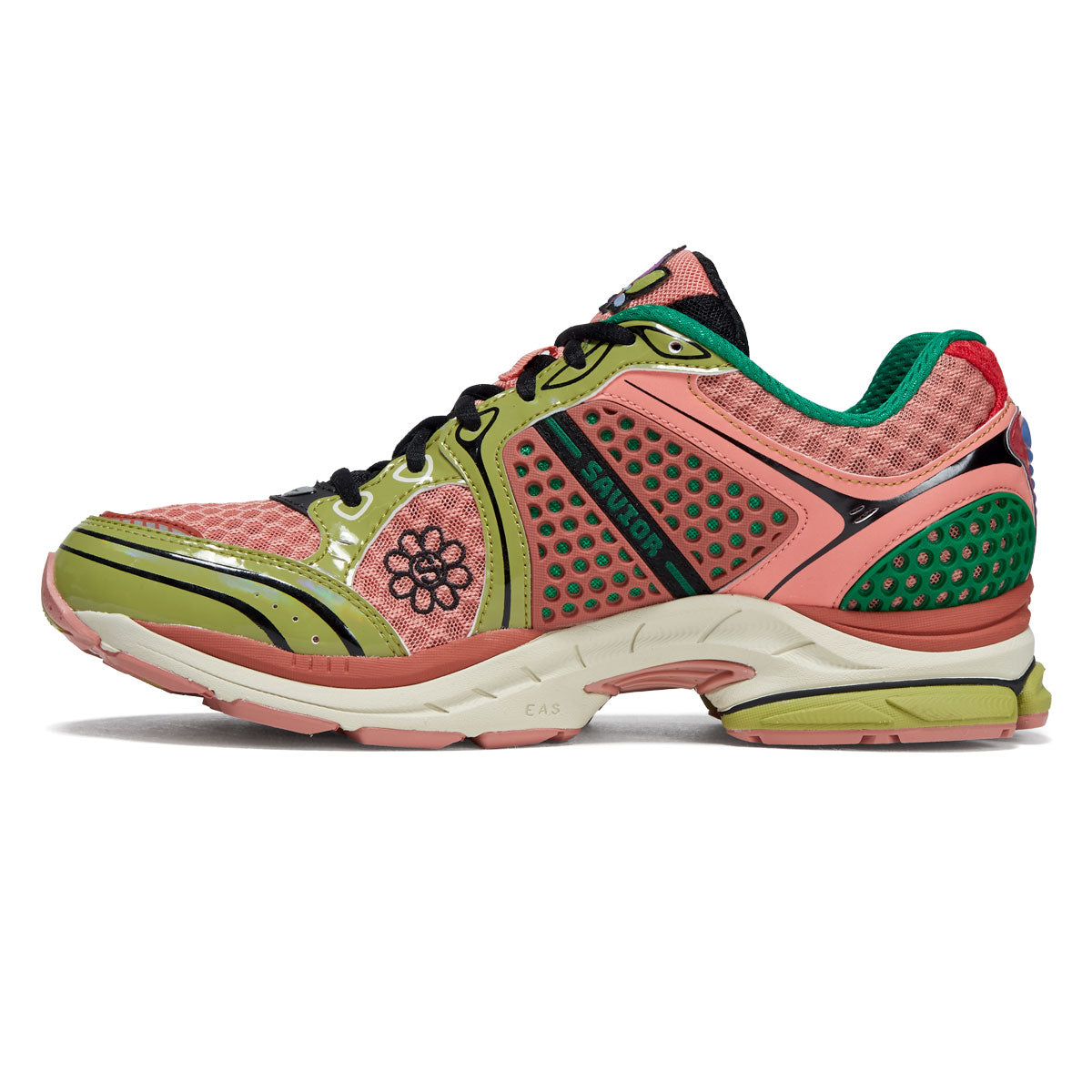 Saucony x Jae Tips Progird Triumph 4 Shoes - Peach/Leaf image 2