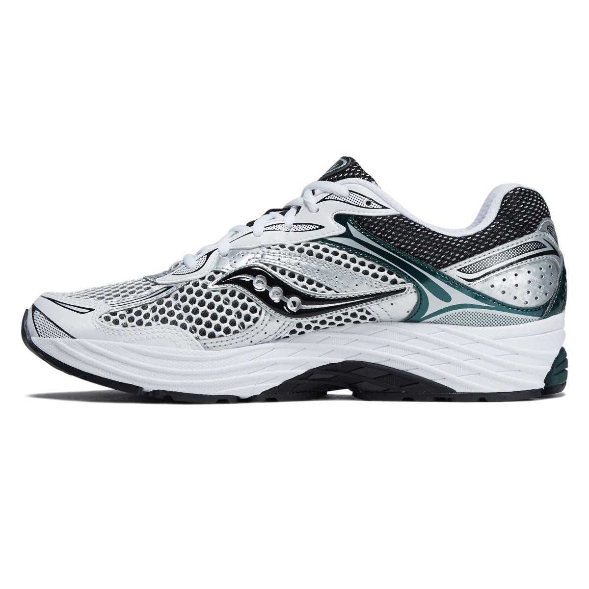 Saucony Progrid Omni 9 Shoes - White/Pine Green image 2