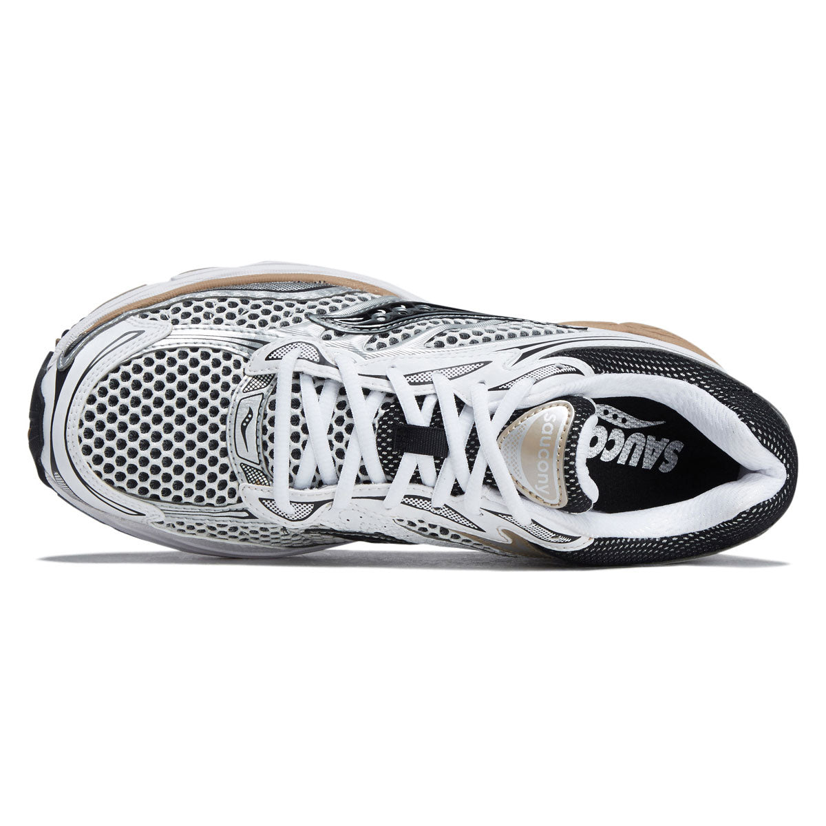 Saucony Progrid Omni 9 Shoes - White/Saddle image 3