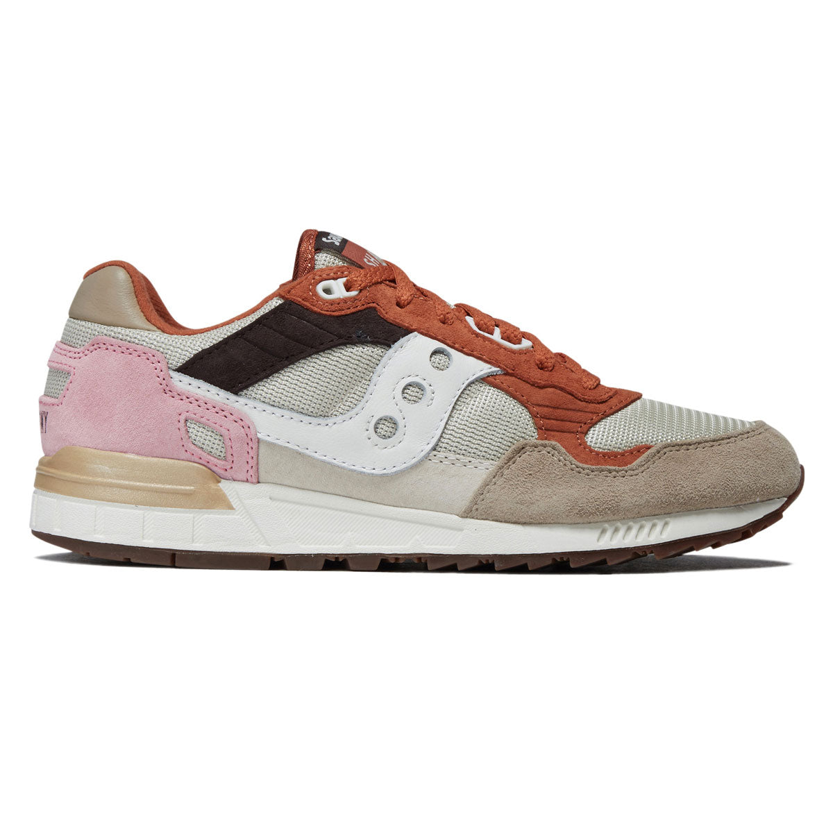 Saucony Shadow 5000 Shoes - Eggshell/Rust image 1