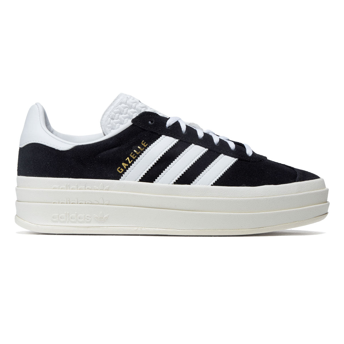 Adidas Womens Gazelle Bold Shoes - Core Black/Ftwr White/Core White image 1