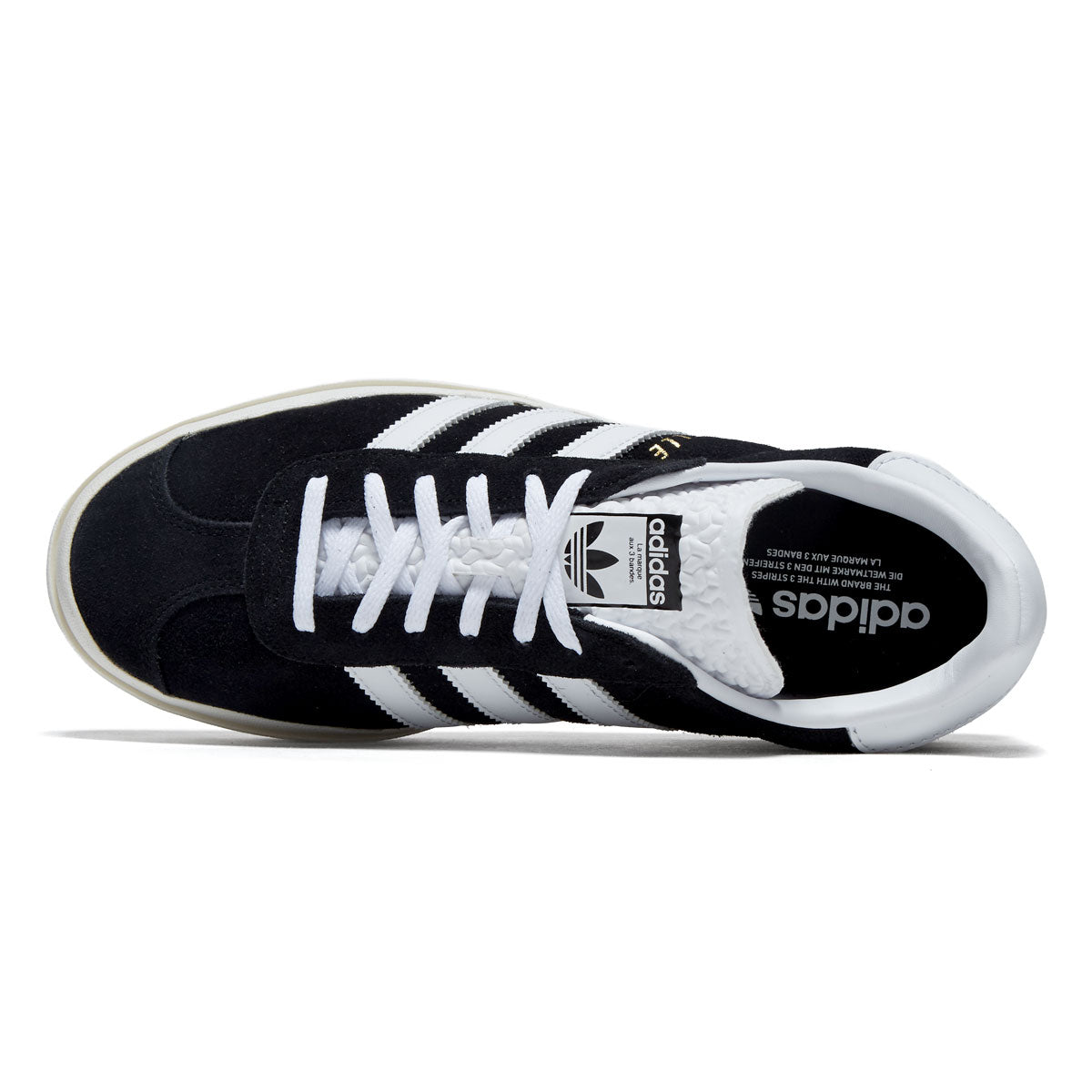 Adidas Womens Gazelle Bold Shoes - Core Black/Ftwr White/Core White image 3
