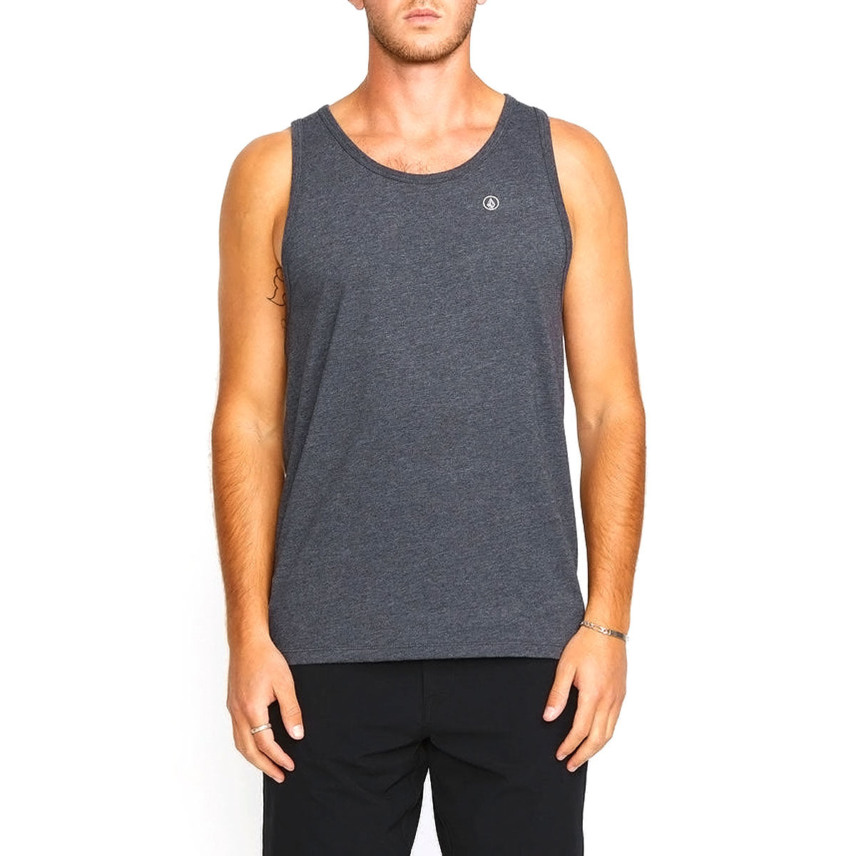 Volcom Solid Heather Tank Top - Dark Black Heather image 2