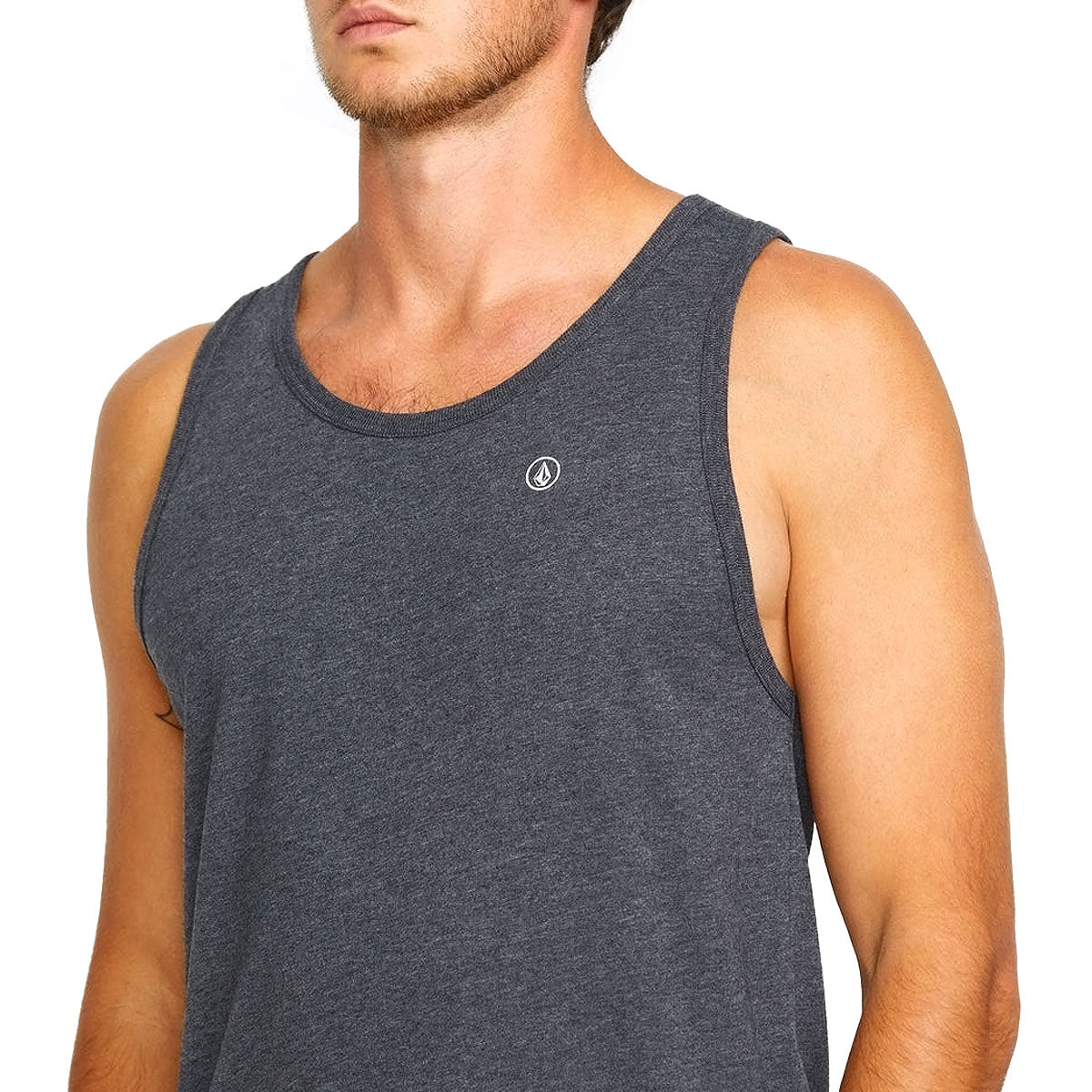 Volcom Solid Heather Tank Top - Dark Black Heather image 4