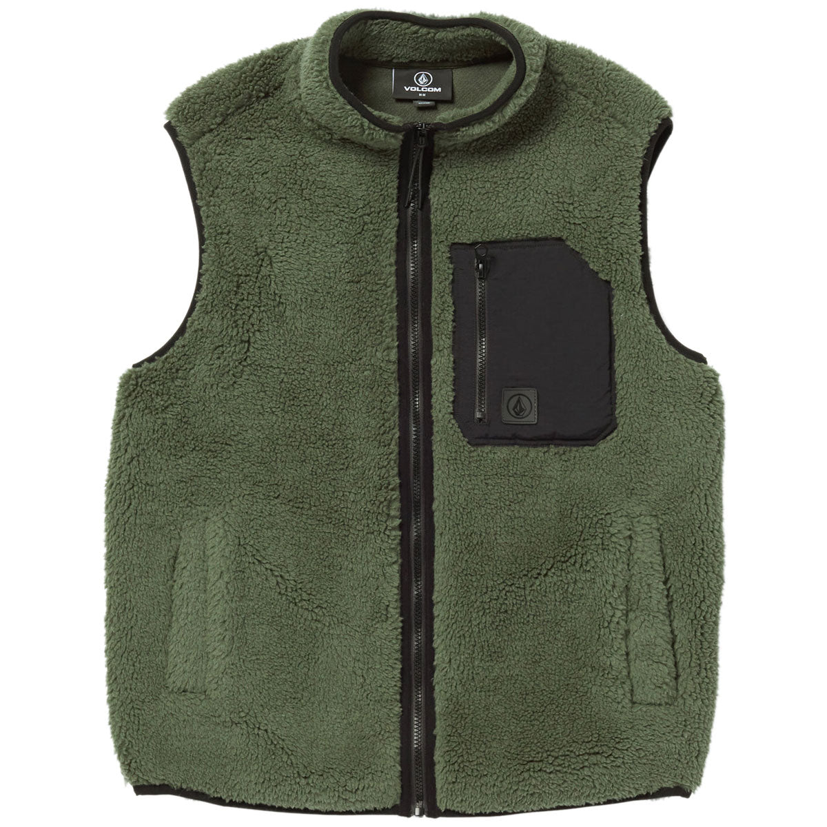 Volcom Muzzer Fuzzar Vest - Squadron Green image 1