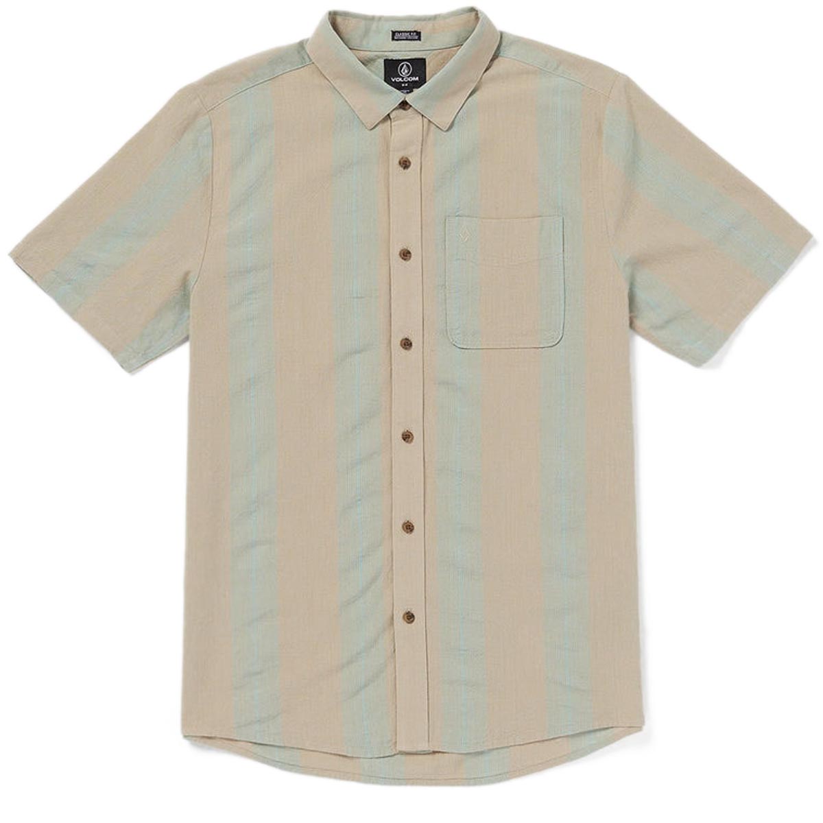 Volcom Flaxstone Shirt - Light Khaki image 1