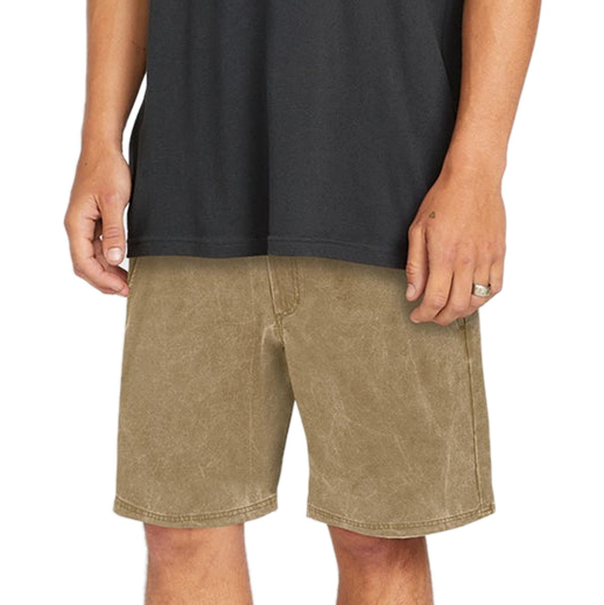 Volcom Stone Faded Hybrid 19 Shorts - Dark Khaki image 3