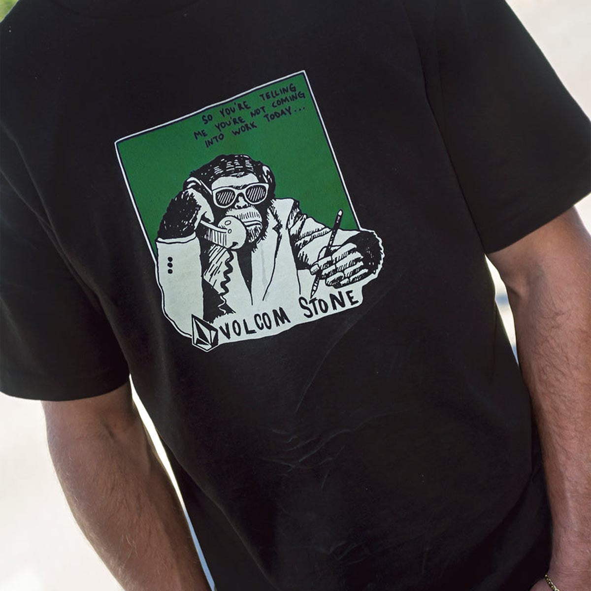 Volcom Monkeybiz T-Shirt - Black image 2