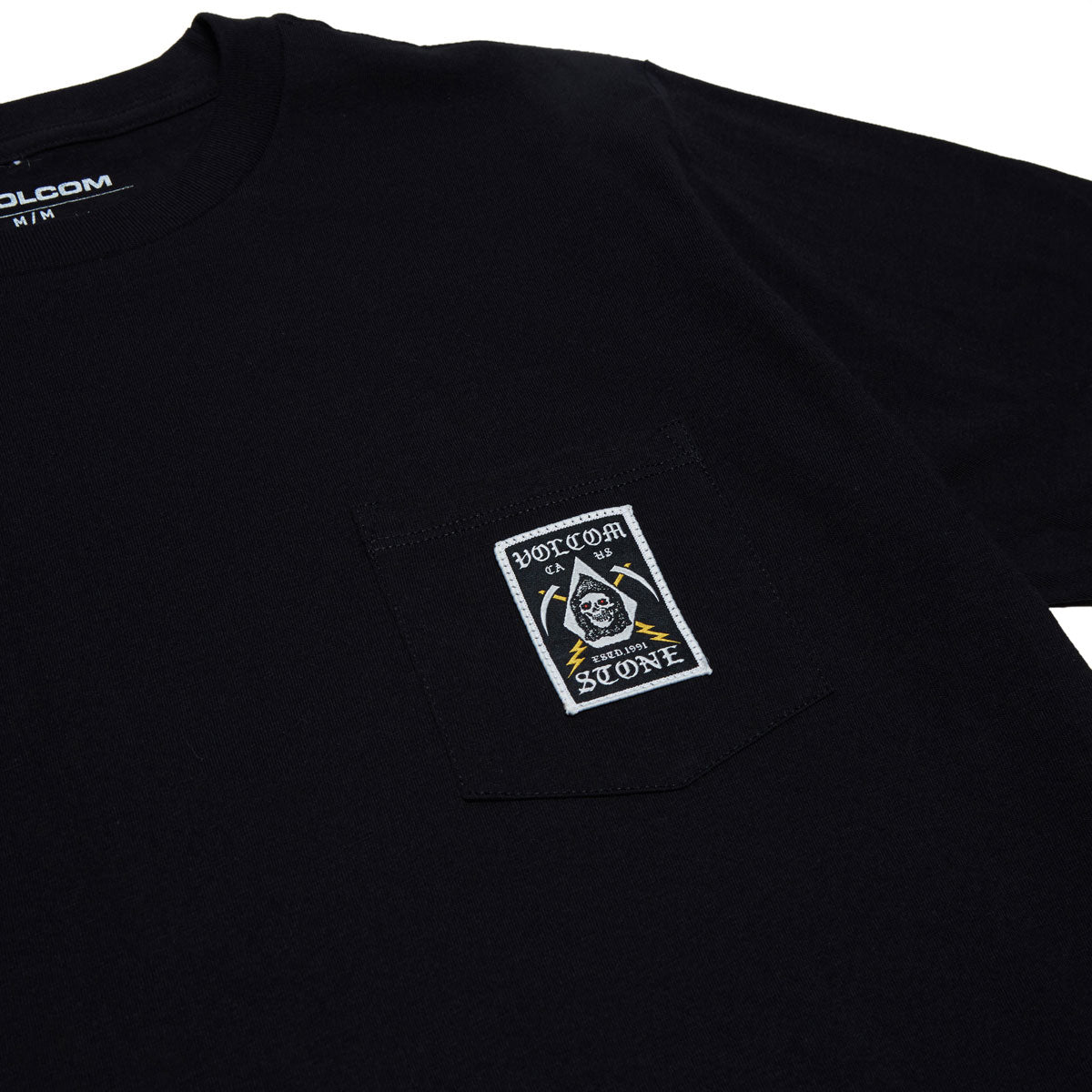 Volcom Pocket Label T-Shirt - Black image 2