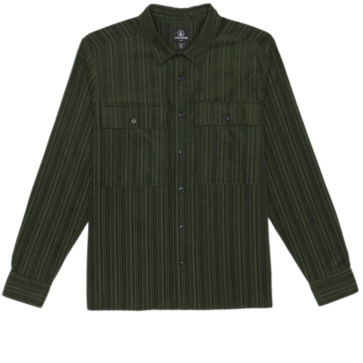 Volcom Steadfast Long Sleeve Shirt - Squadron Green image 1