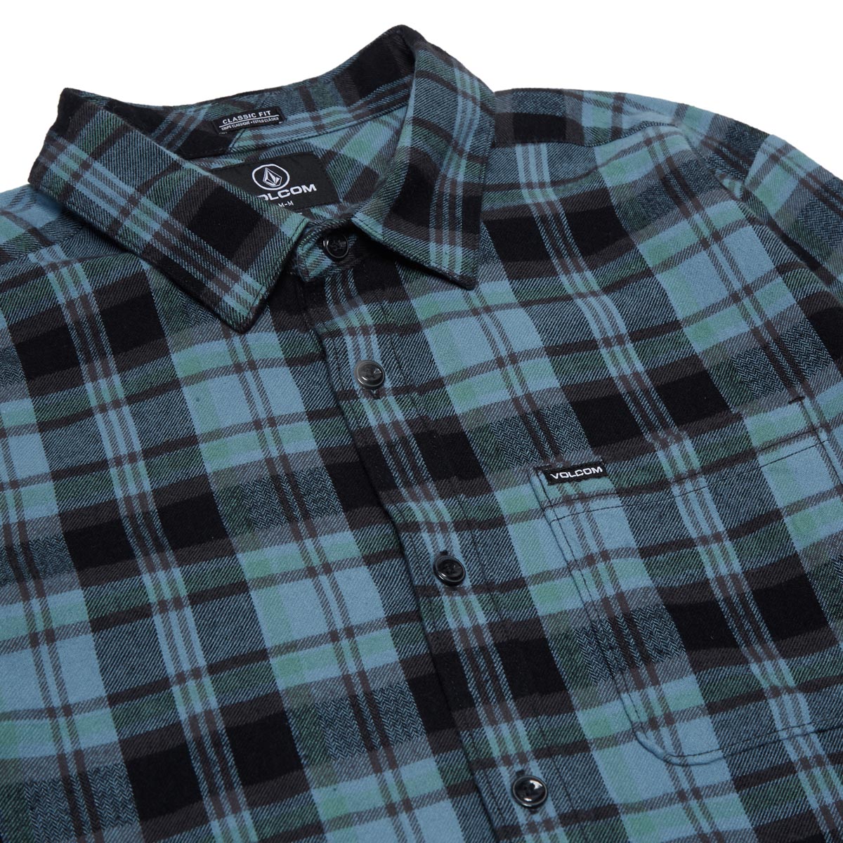 Volcom Caden Plaid Long Sleeve Shirt - Blue Rinse image 3