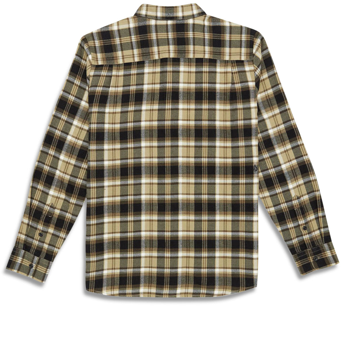 Volcom Caden Plaid Long Sleeve Shirt - Khaki image 2