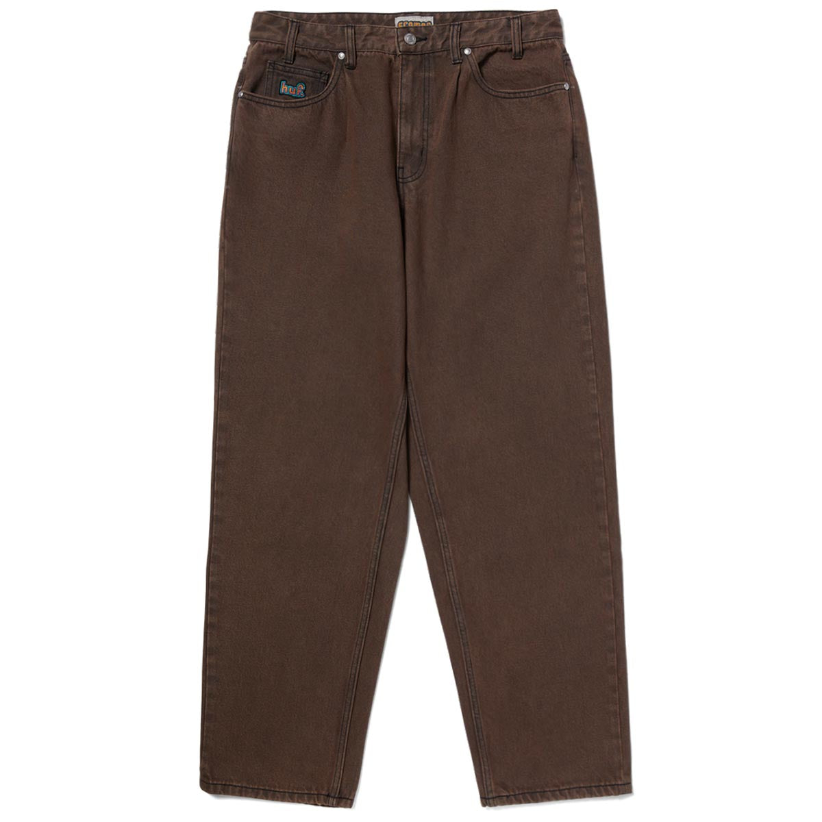 Huf Cromer Washed Pants - Coffee image 1