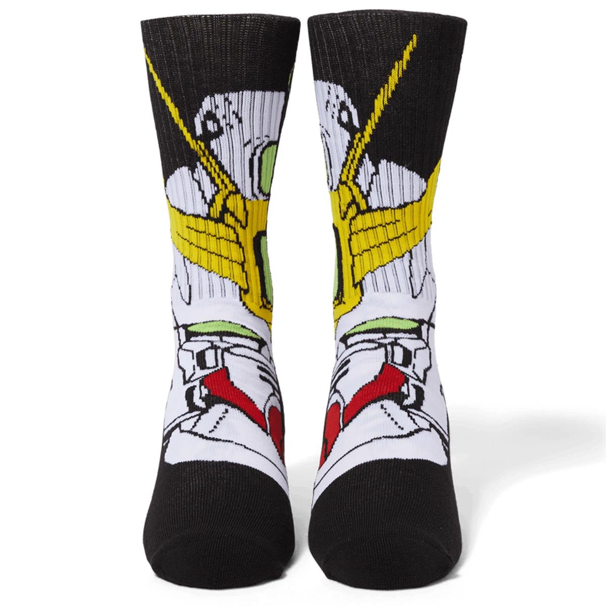 HUF Gundam Wing Crew Socks - Black image 2