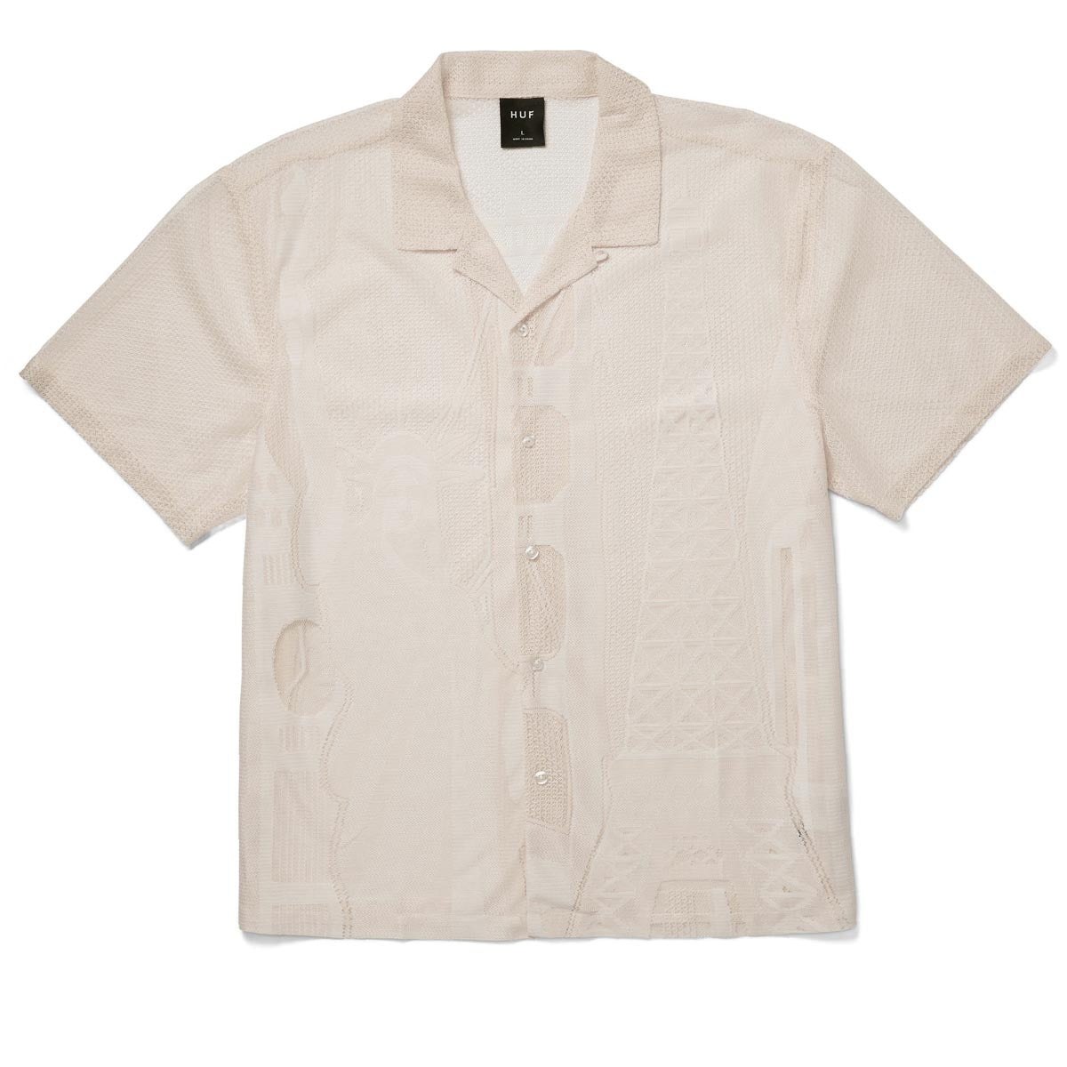 HUF World Tour Lace Shirt - Ivory image 1