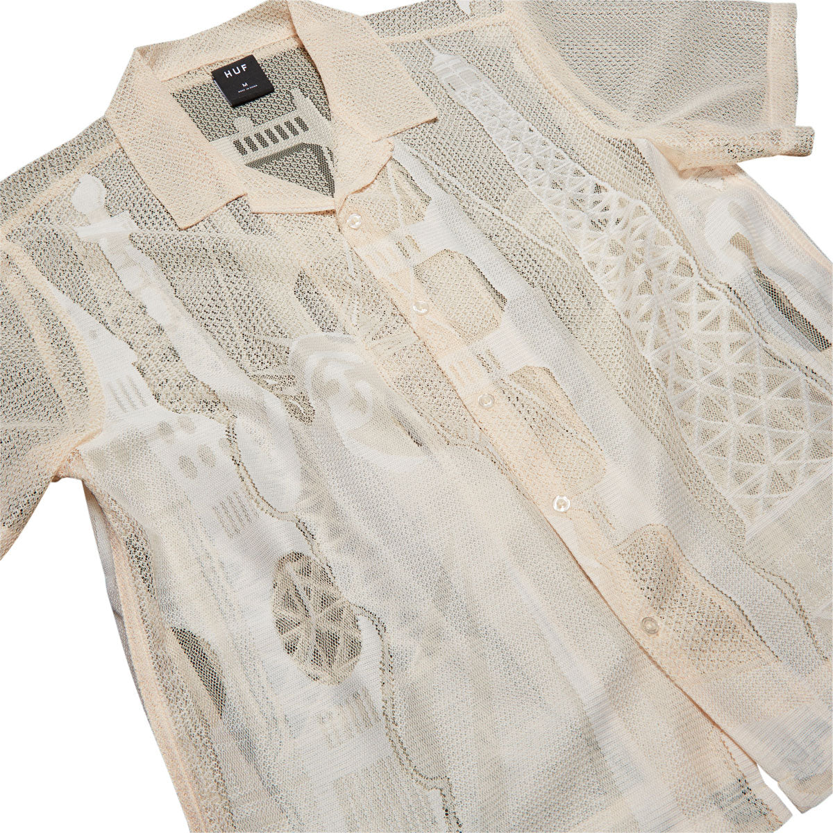 HUF World Tour Lace Shirt - Ivory image 3