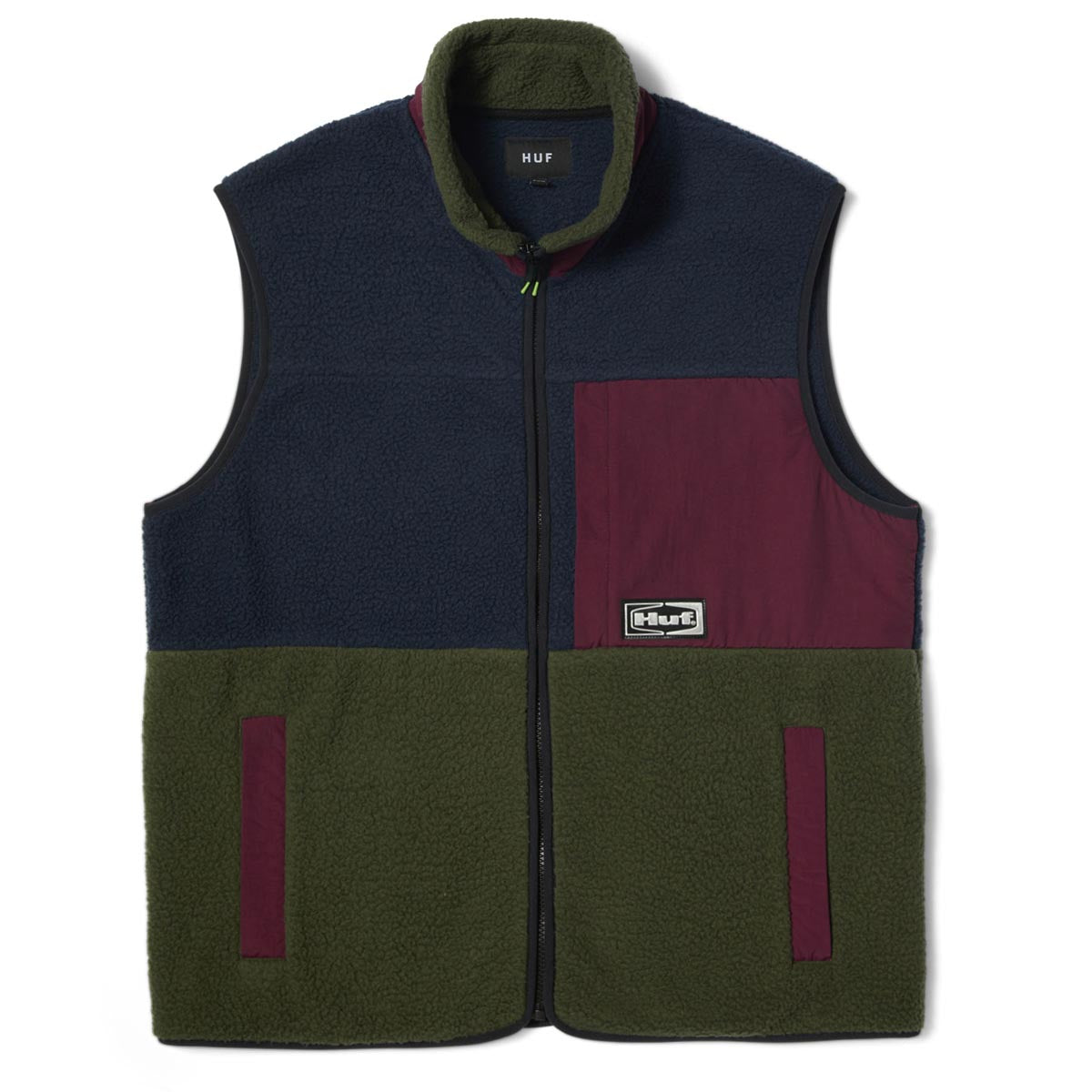 Huf Sonoma High Pile Vest Jacket - Multi image 1