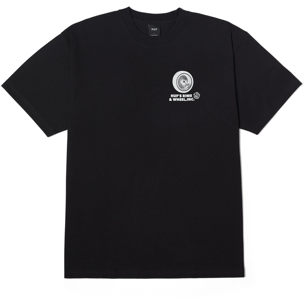 Huf Rim & Wheel Inc T-Shirt - Black image 1