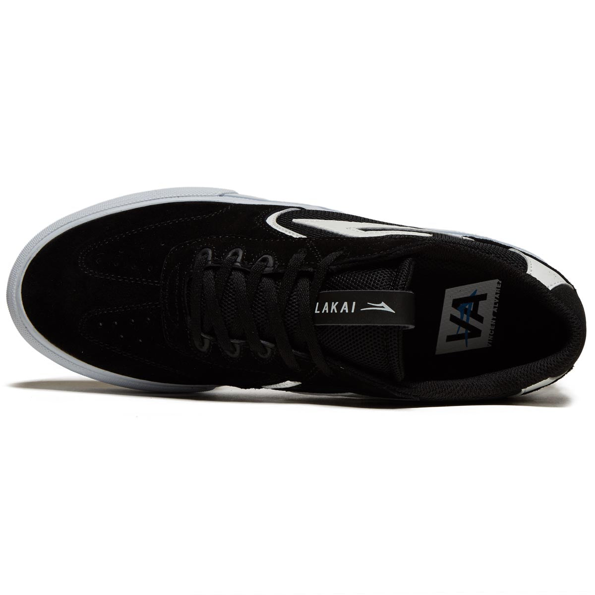Lakai Atlantic Vulc Shoes - Black/White Suede image 3