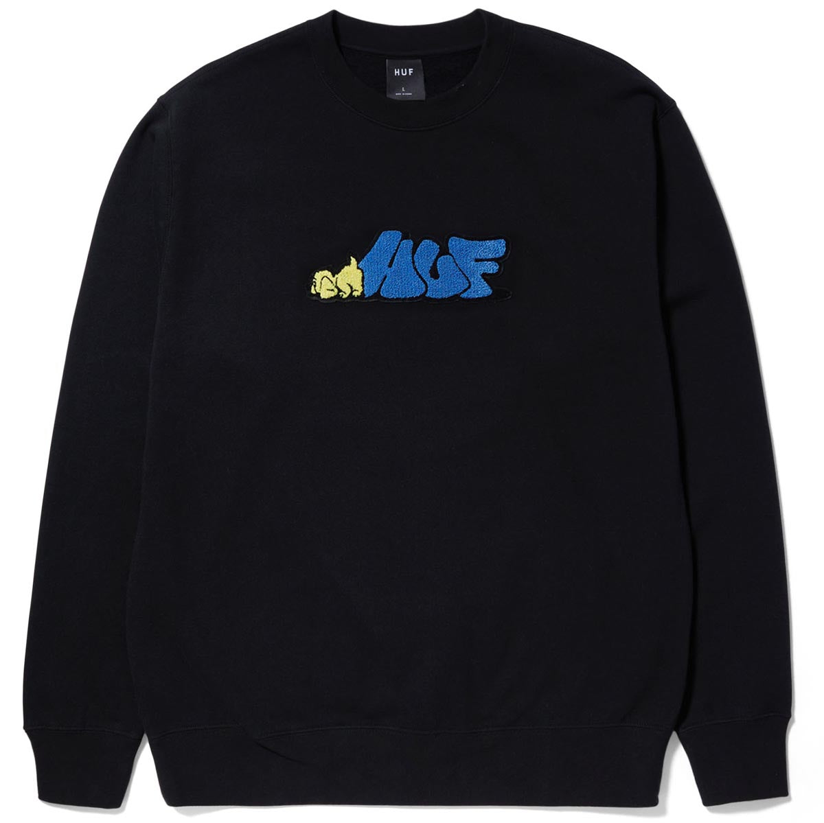 Huf Dog Sense Crewneck Sweatshirt - Black image 1