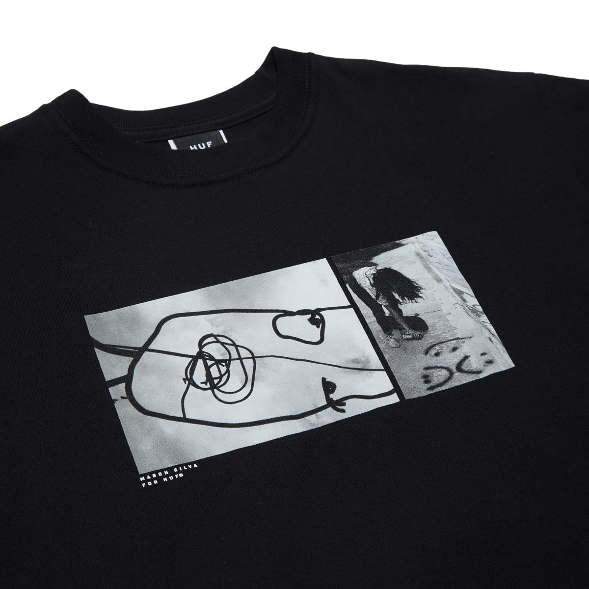 Huf Mason Photos T-Shirt - Black image 2