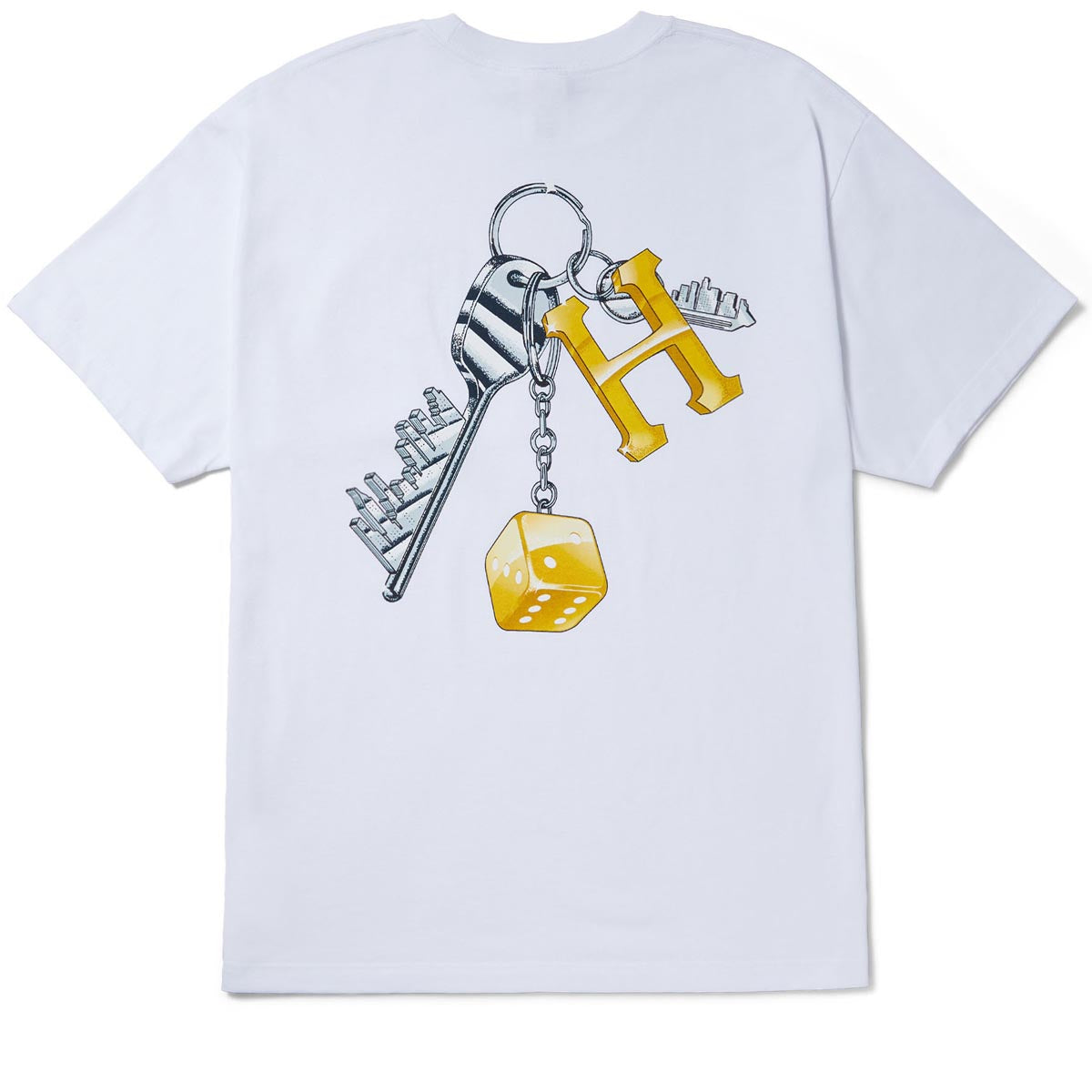 Huf Keys To The City T-Shirt - White image 1