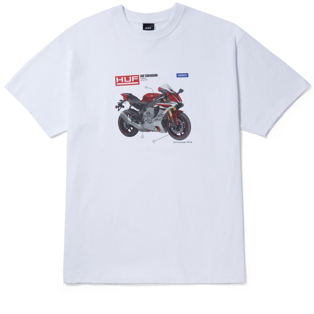 Huf 420 CC T-Shirt - White image 1