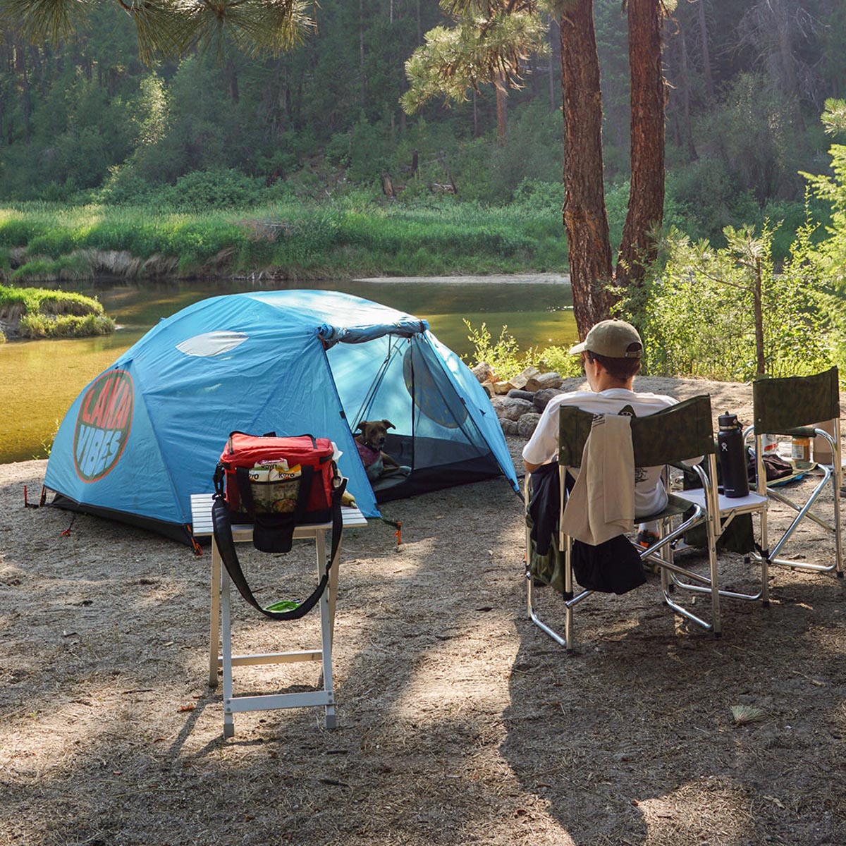 Lakai x Poler Vibes 2 Person Tent - Cyan image 3