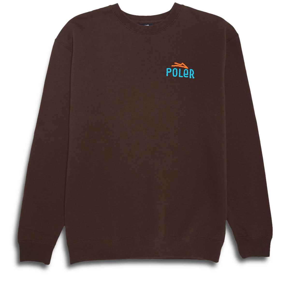 Lakai x Poler Lakai Vibes Crewneck Sweater - Chocolate image 1