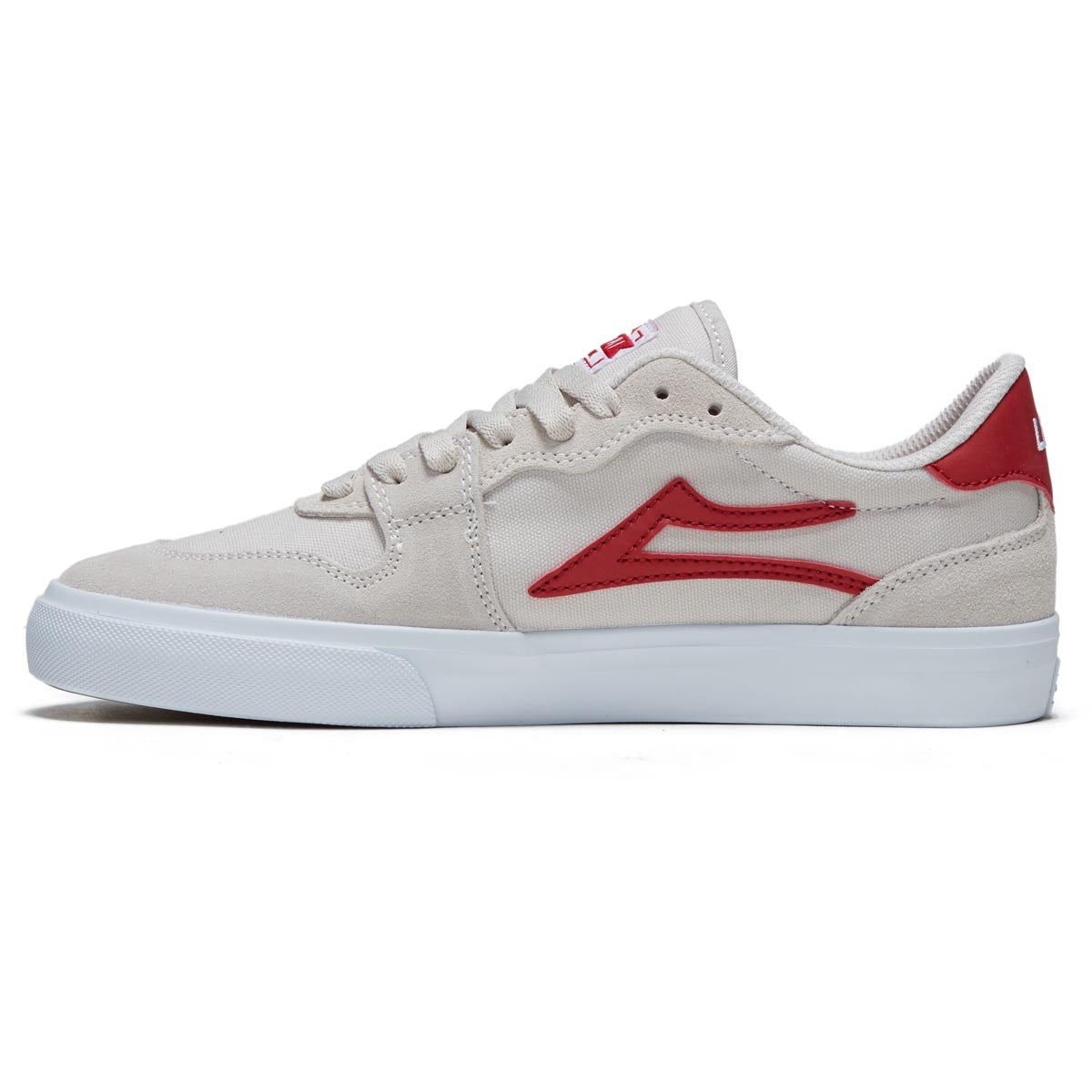 Lakai York Shoes - White/Red Suede image 2