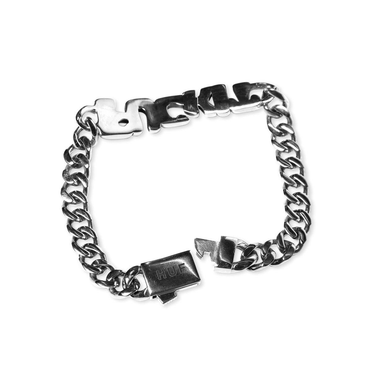 HUF Fuck It Warped Id Bracelet Accessories - Silver image 4