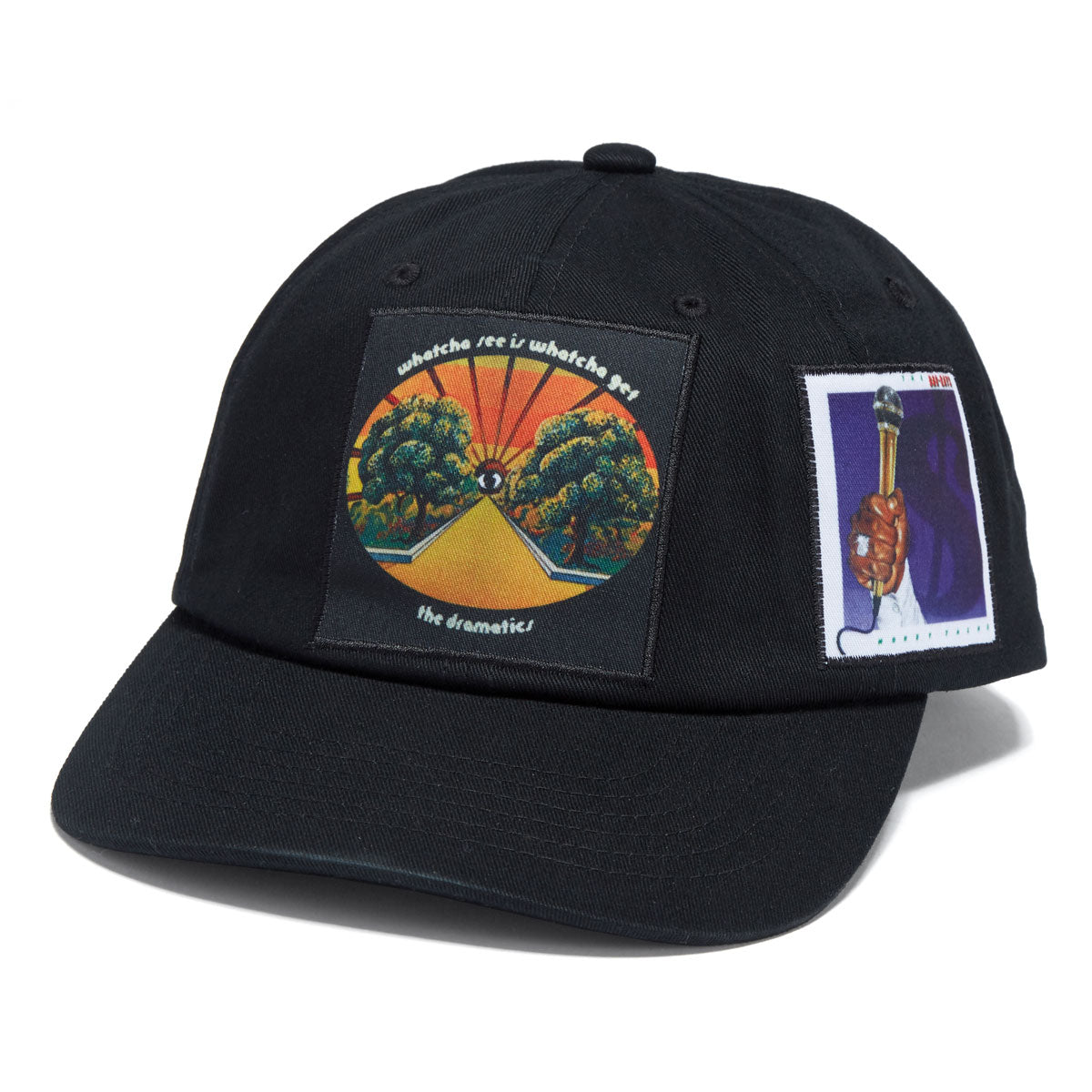 HUF Stax Patches Snapback Hat - Black image 1