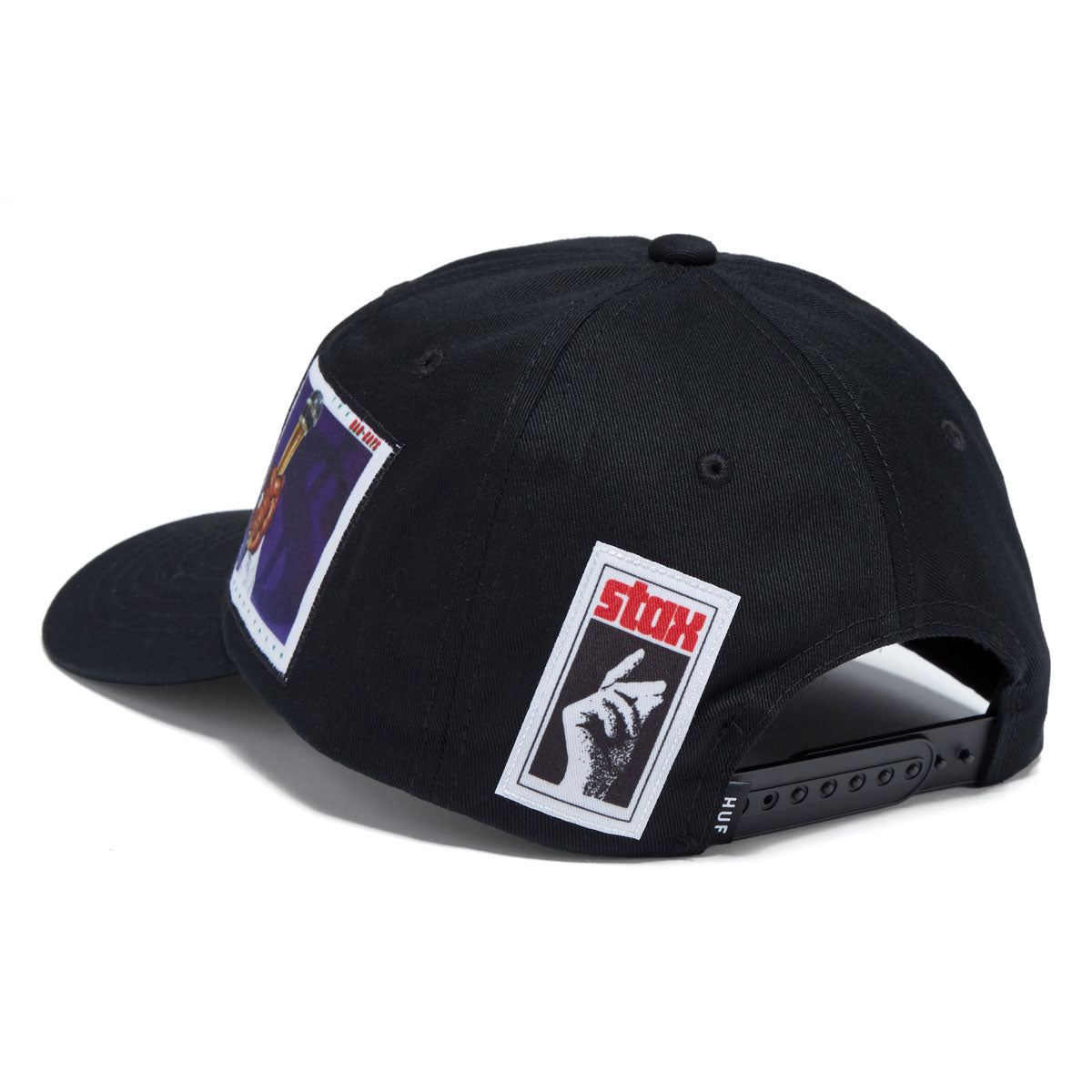 HUF Stax Patches Snapback Hat - Black image 2