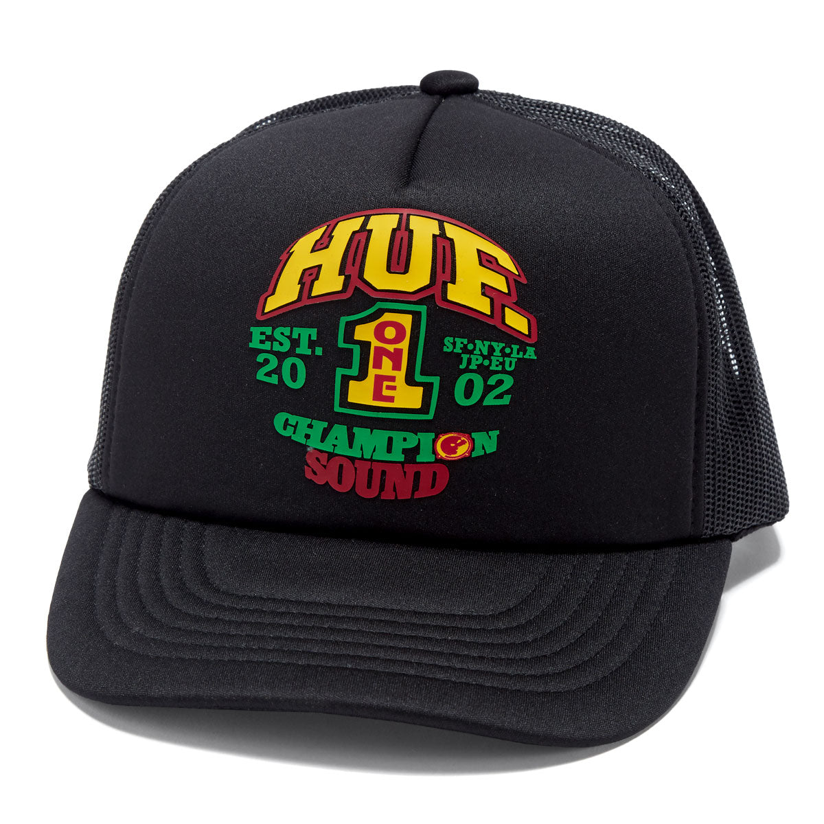 HUF Champion Sound Trucker Hat - Black image 1