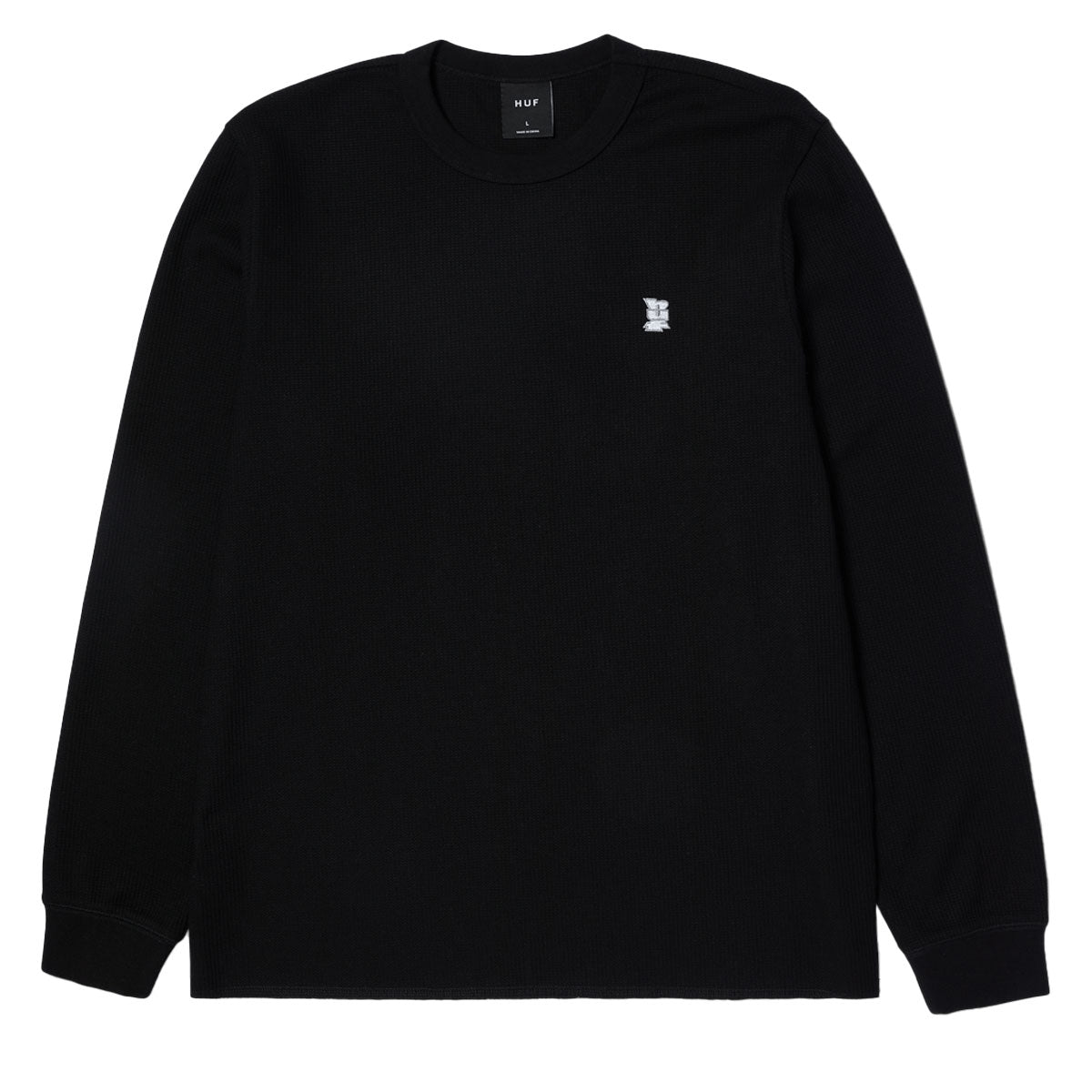 HUF Shrader Long Sleeve Thermal Shirt - Black image 2