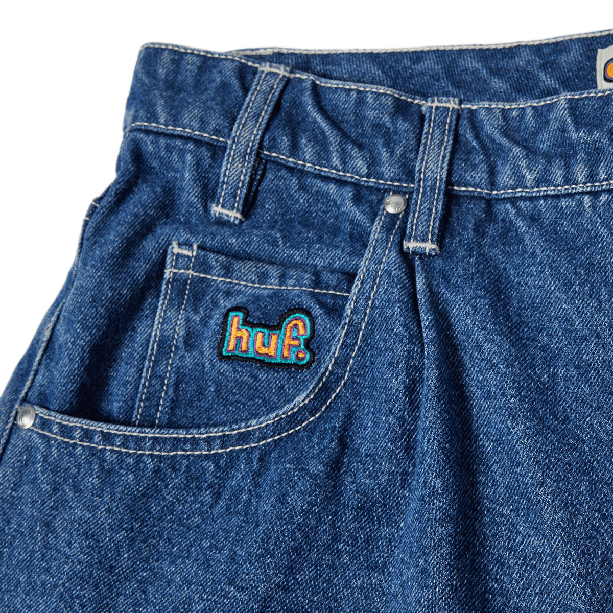 HUF Cromer Shorts - Stone Wash Indigo image 3