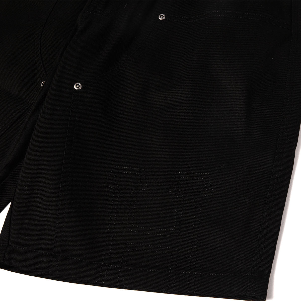 HUF Classic H Double Knee Work Shorts - Black image 3