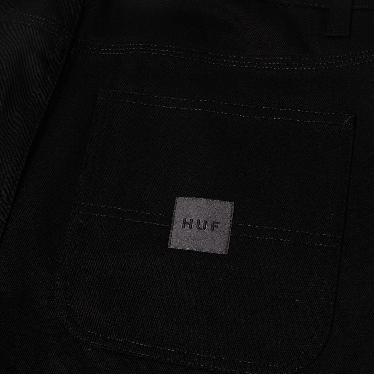 HUF Classic H Double Knee Work Shorts - Black image 4