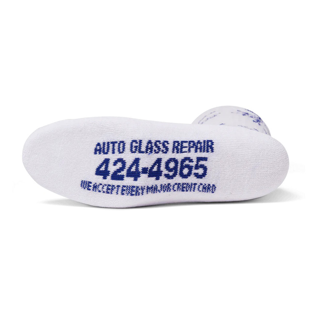 HUF Auto Glass Crew Socks - White image 2