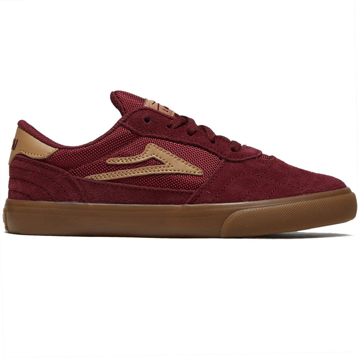 Lakai Youth Cambridge Shoes - Burgundy Suede image 1