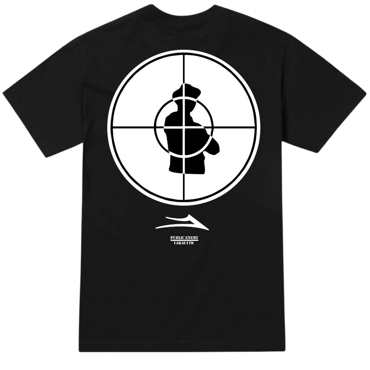 Lakai x Public Enemy Sniper Logo T-Shirt - Black image 1