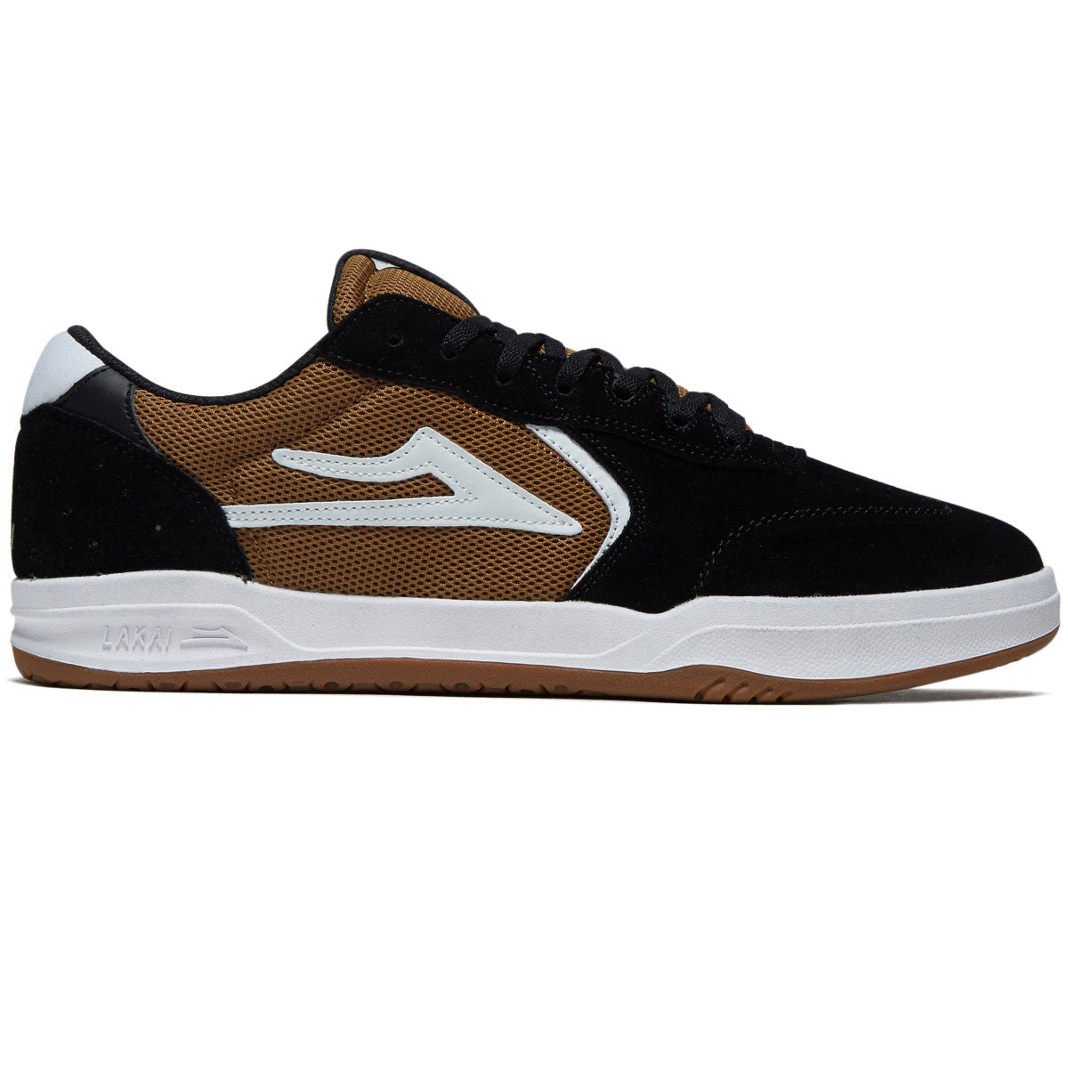 Lakai Atlantic Shoes - Black/Walnut Suede image 1