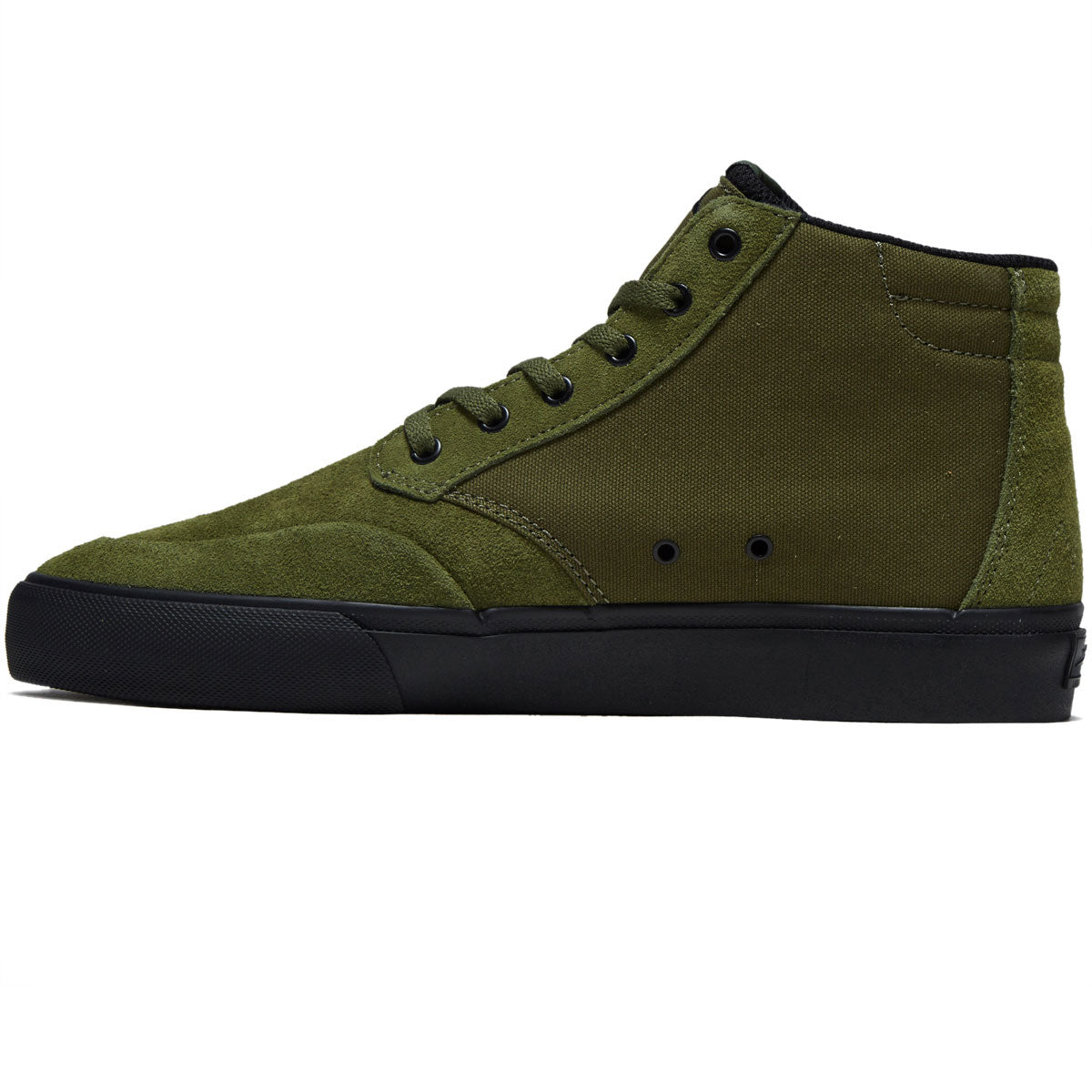 Lakai Riley 3 High Shoes - Olive/Black Suede image 2