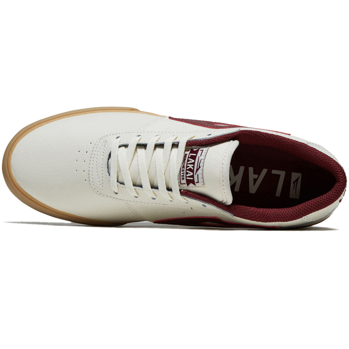 Lakai Manchester Shoes - Cream/Gum Leather image 3