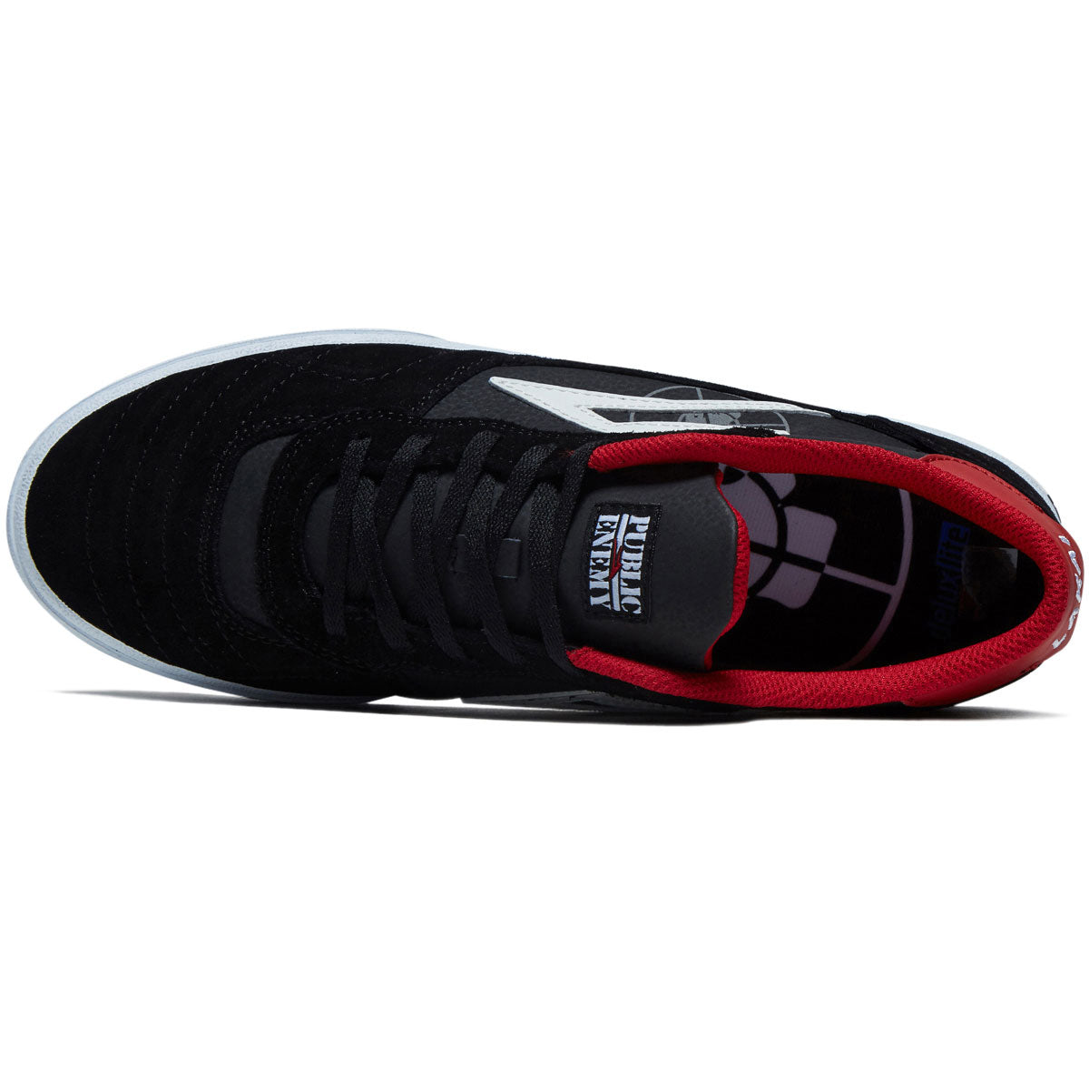 Lakai x Public Enemy Cambridge Shoes - Black/Red Suede image 3